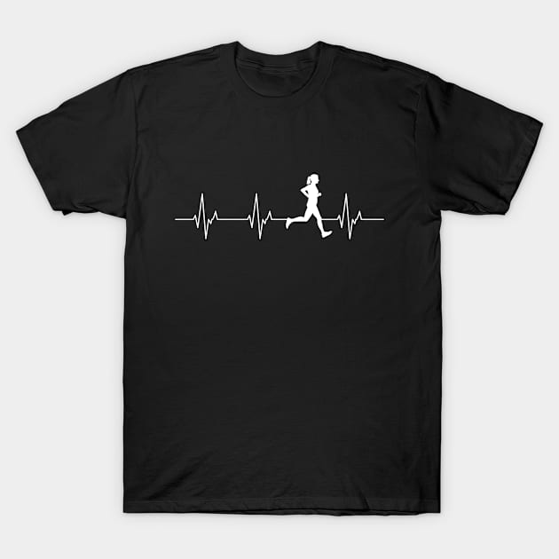 Runners Heartbeat Jogging T-Shirt by Albatross